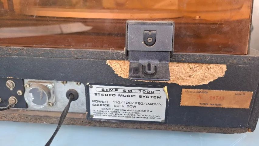 Aparelho de som antigo Toshiba SM-3000 relíquia  - Foto 5
