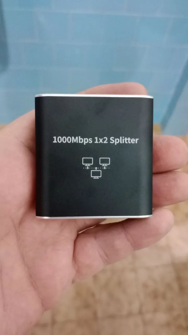 Splitter Divisor 1x2 Gigabit Ethernet 1000Mbps