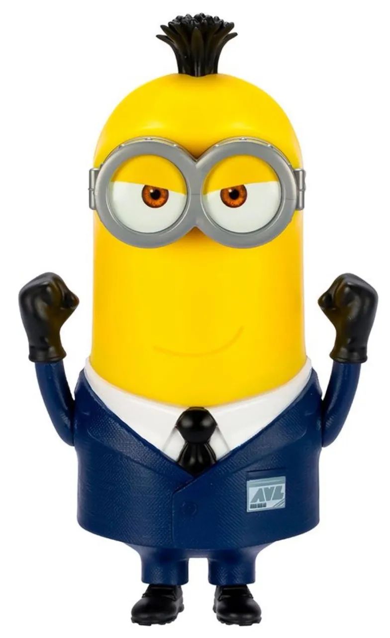 Boneco minion 25 cm agent Tim  - Foto 2