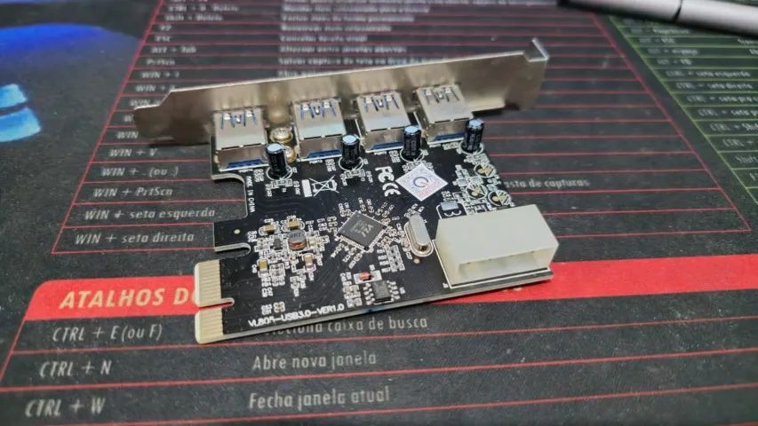 Placa Usb 3.0 Pci Express Pci-e 4 Portas Saidas - Foto 5