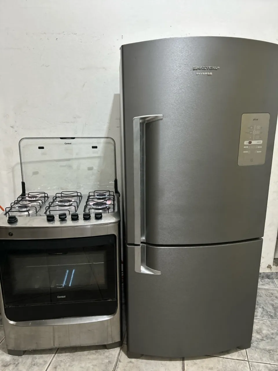Kit Geladeira Brastemp inverse Maxi e fogão