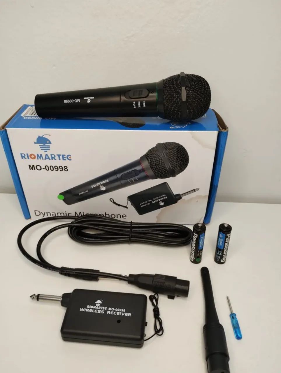 Microfone Sem Fio para Karaokê - RIOMARTEC MO-00998 - Foto 4