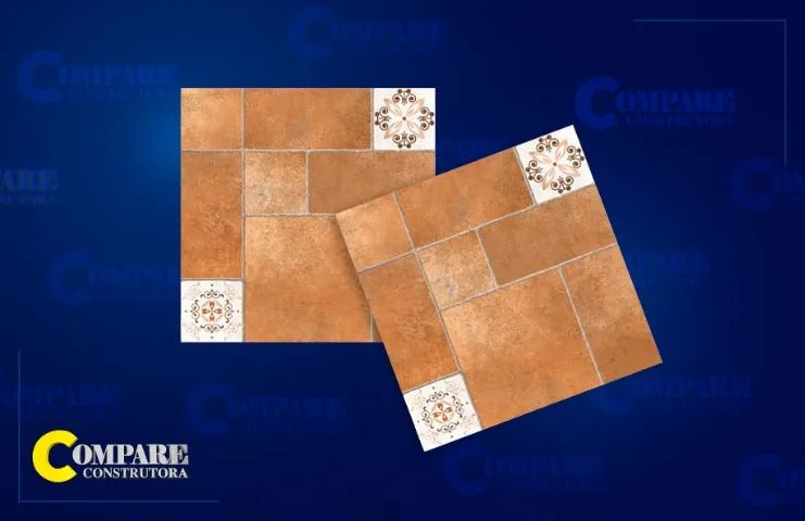 Piso Grécia Marron  HD 50X50 Acetinado 