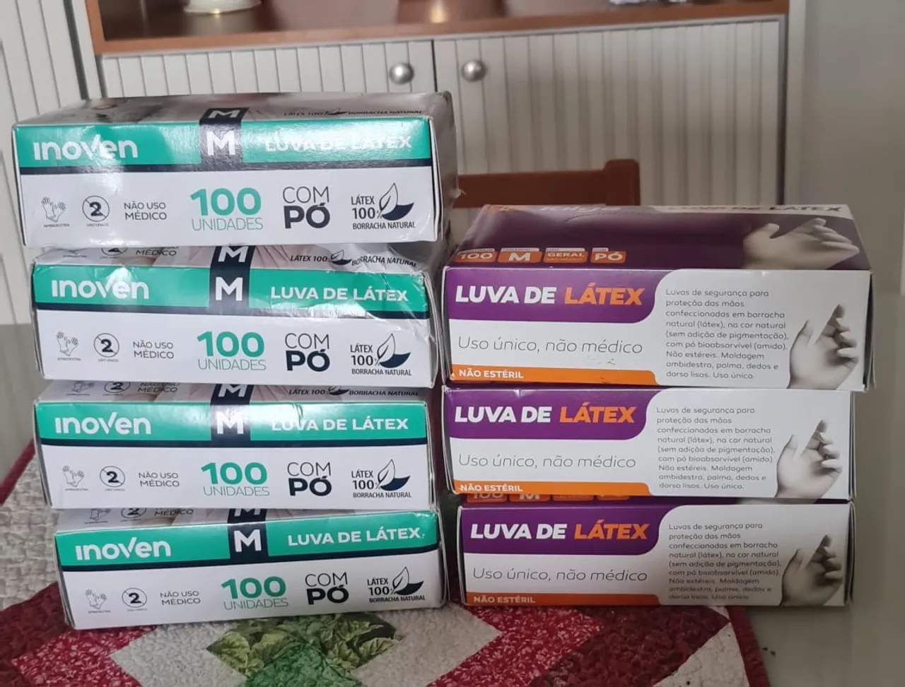 Luvas de Látex - Pacote com 100 unidades