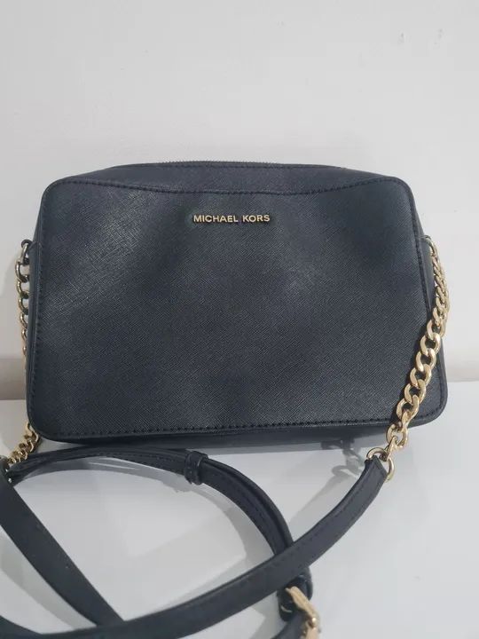 Bolsa Transversal Michael Kors Crossbody Preta Original - Foto 4