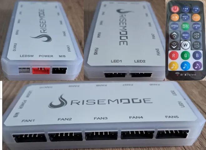 [Novo]Kit com 5 Ventoinhas Rise Mode Crystal Sound, 120mm, ARGB. Cooler Fan - Foto 6