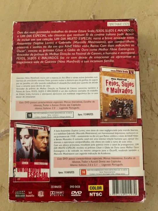 Coleção Ettore Scola - 2 DVDS filmes RARO - Foto 3