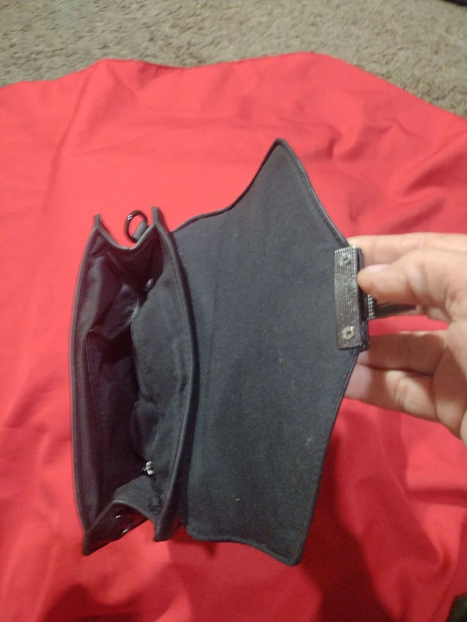 Bolsa de mão preta da marca Sonho dos pés  - Foto 4