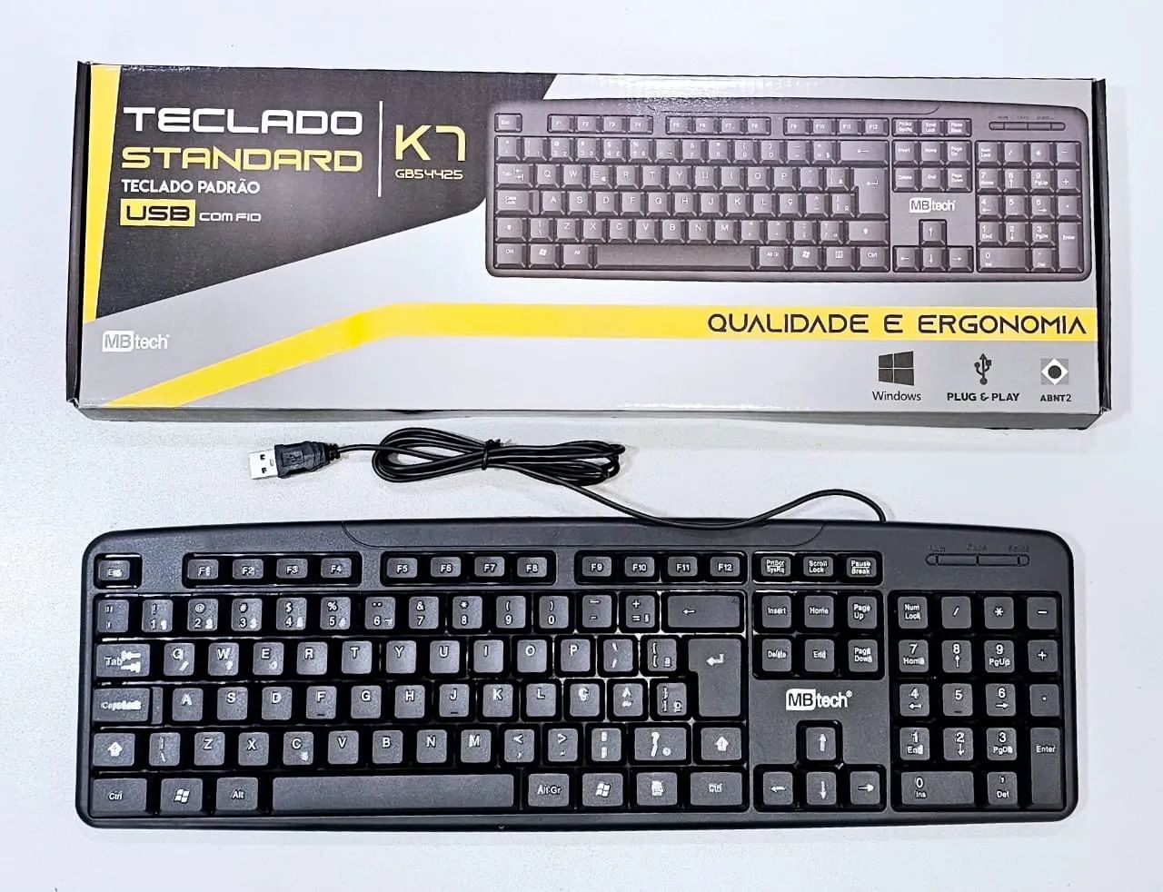 Teclado Standard USB MBTech K1