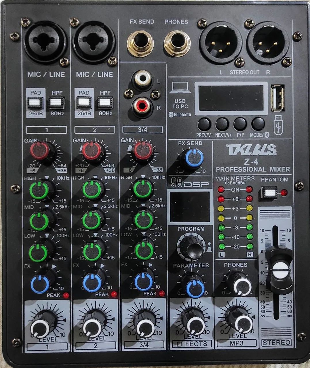 Mesa de Som Mini Mixer com Interface USB - Foto 4