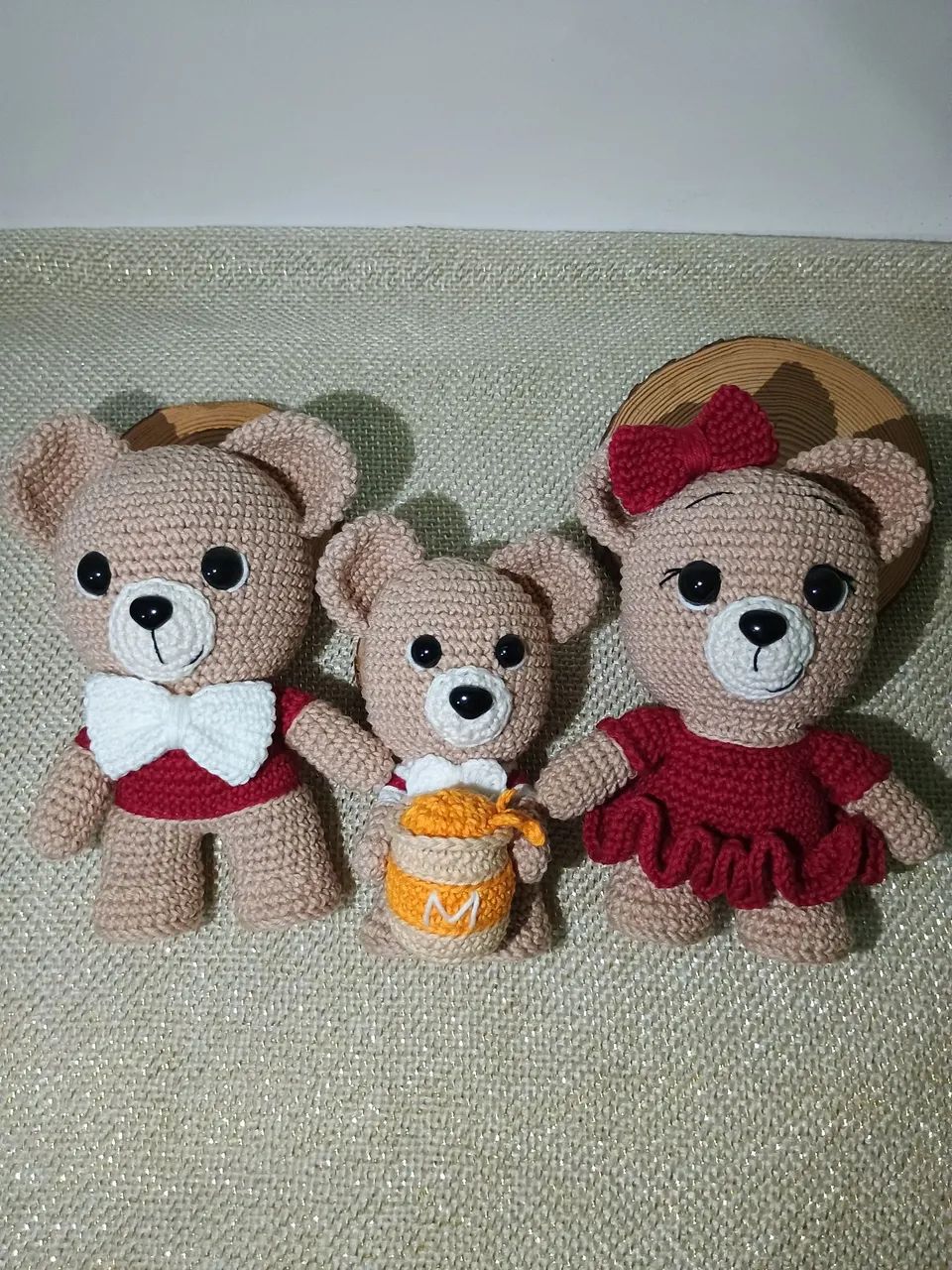 3 Lindos Ursos Amigurumi Feitos à Mão - Foto 3