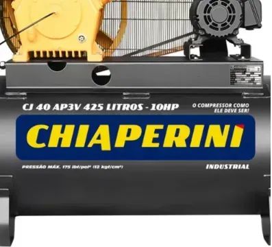 Compressor de ar alta pressão 40 pcm 425 litros - Chiaperini CJ 40 AP3V 425L IP55 I - Foto 3