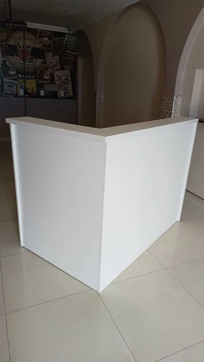 Balcão de atendimento/ recepção em MDF Branco - Foto 3