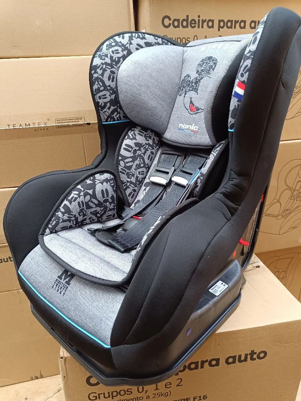 Cadeirinha de carro Mickey Mouse Nania reclinável 0 a 25kg - Foto 4