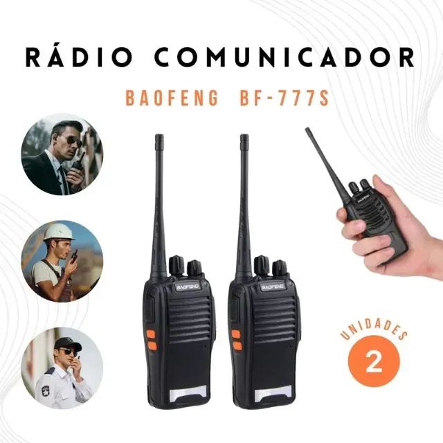 Walkie-talkie Baofeng Baofeng Walkie Talkie Bf-777s Com 2 Rádios E Frequência 400-470mhz -