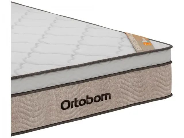 Cama Box de casal  (com cabeceira) + Colchão ortobom de Molas Ensacadas - Foto 2