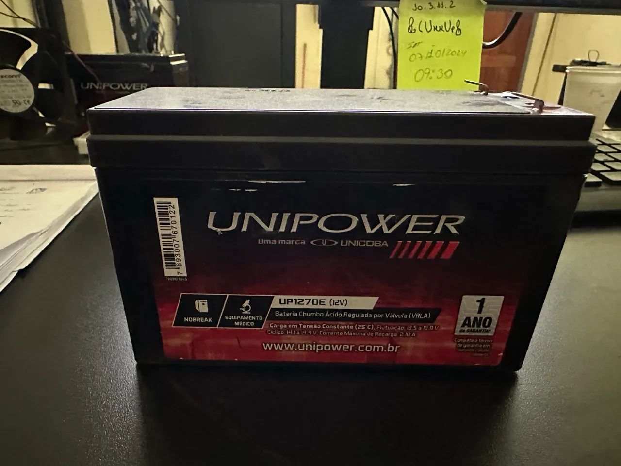 Bateria Unipower 12v 7ah 