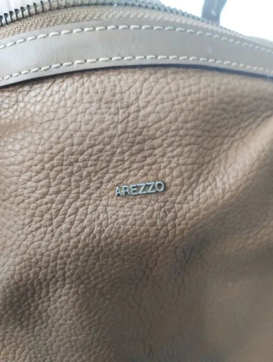 Bolsa de Couro Marrom Arezzo  - Foto 4