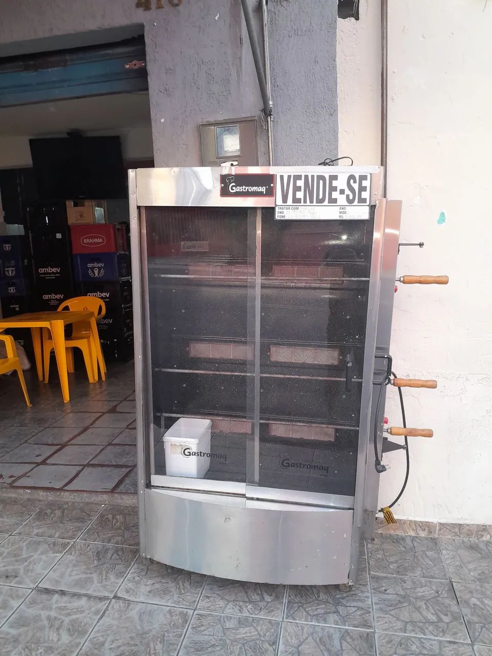 Máquina de assar frango