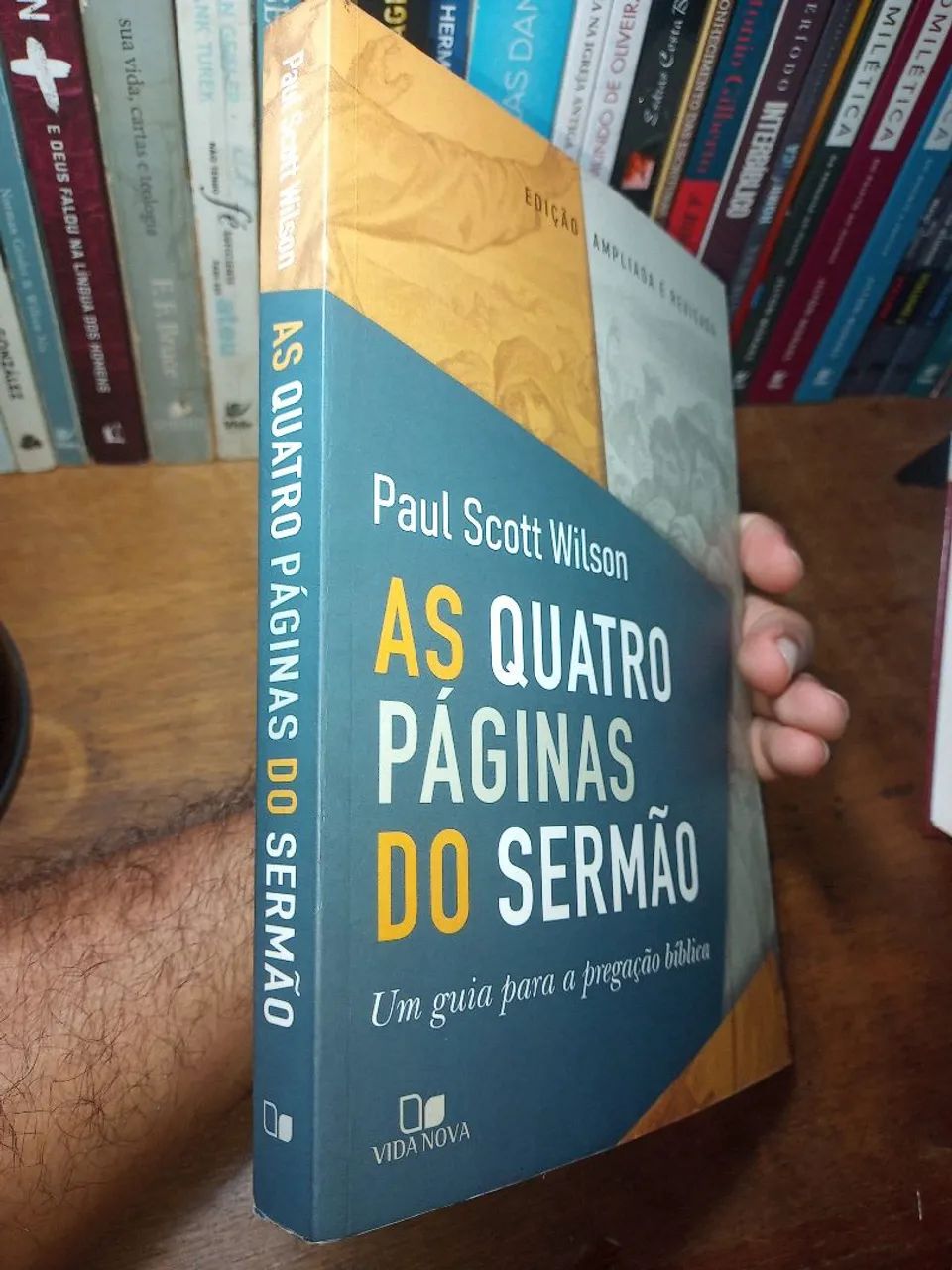 HERMENÊUTICA: Livro As Quatro Páginas do Sermão - Paul Scott Wilson - Foto 4
