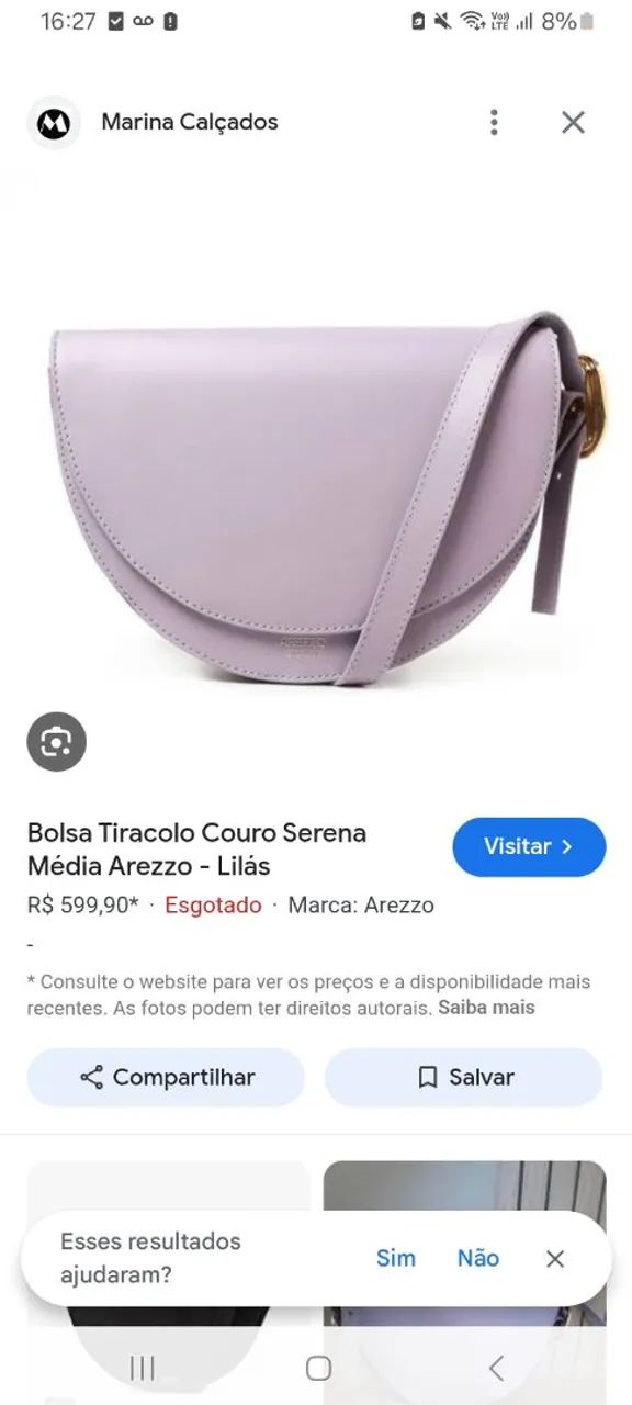BOLSA ARREZO COURO  - Foto 5