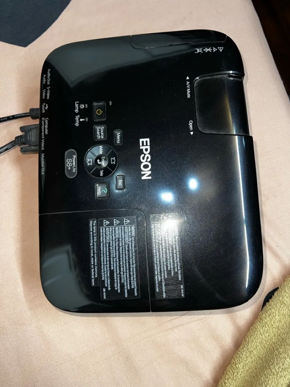 Projetor Epson 3LCD - Ótima Imagem, pouco usado, excelente estado.  - Foto 2