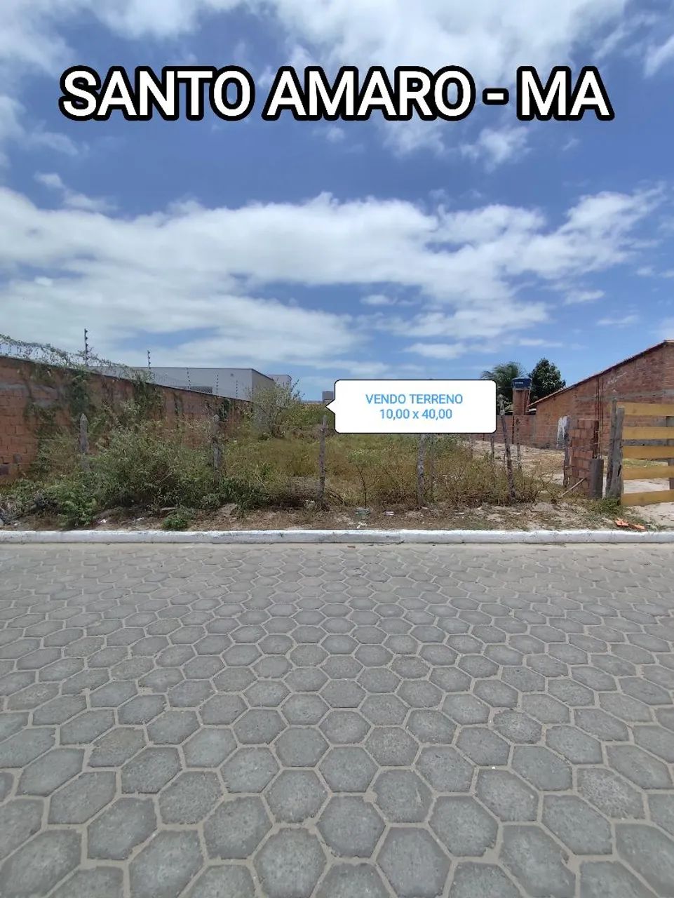 Vendo TERRENO em SANTO AMARO-MA 