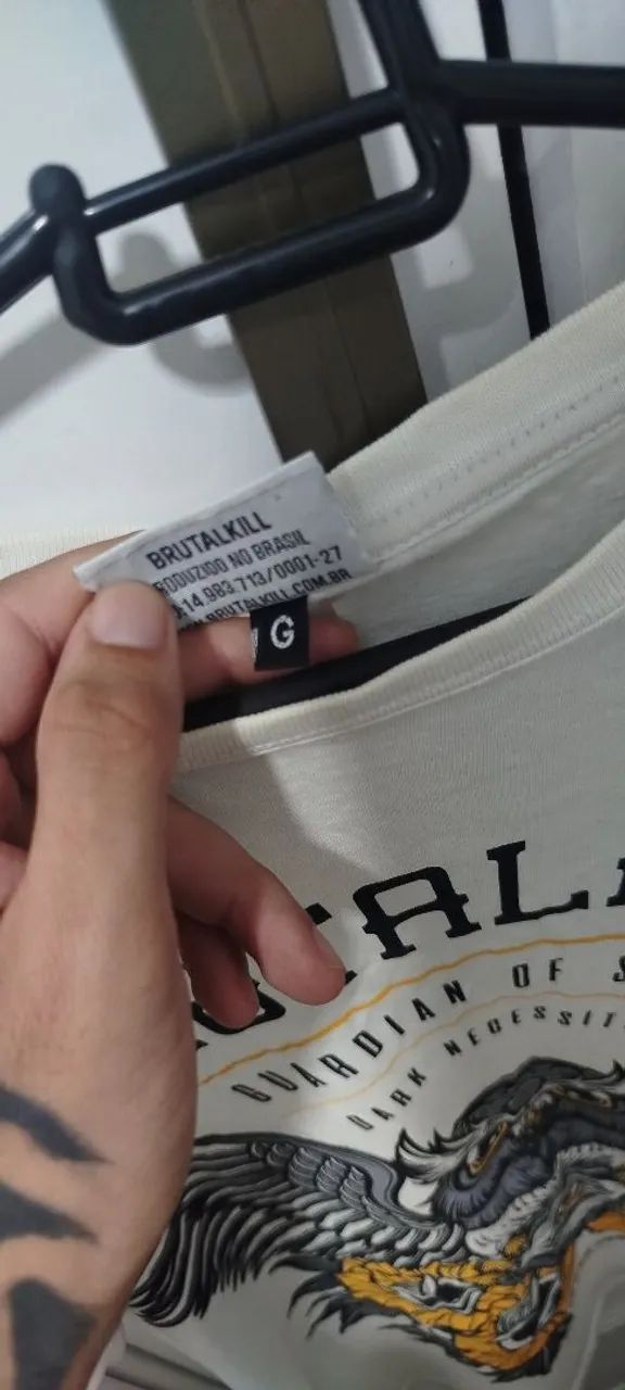 Camiseta Branca, Brutal Kill - Foto 3