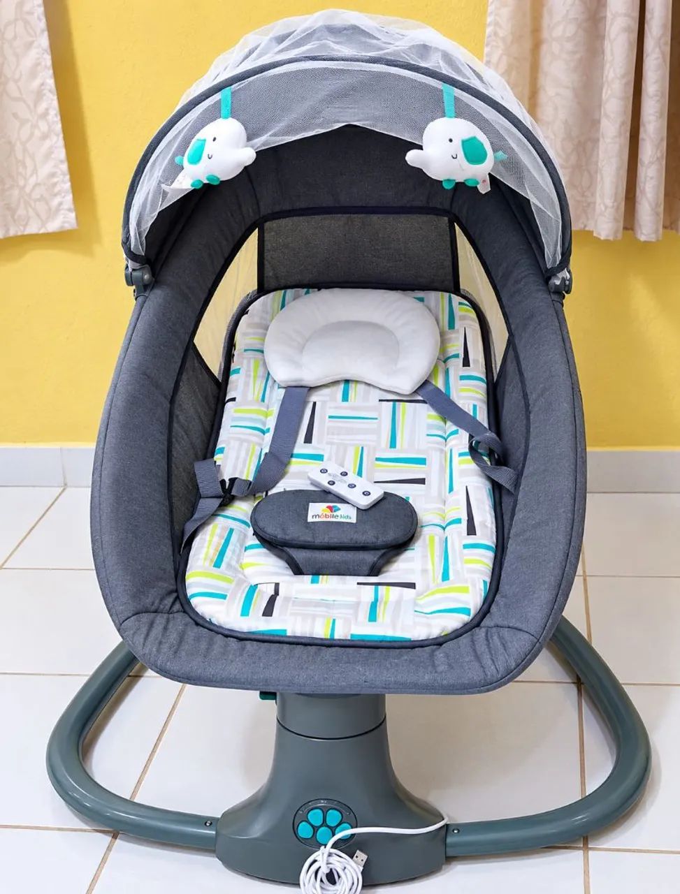 Cadeira de balanço músical para bebê elétrica