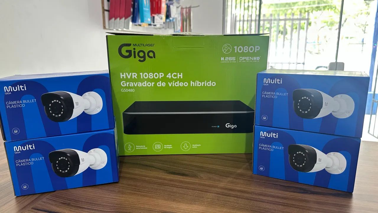 KIT DE CÂMERAS MULTI 4 câmeras + HVR 1080 4CH  - Foto 2