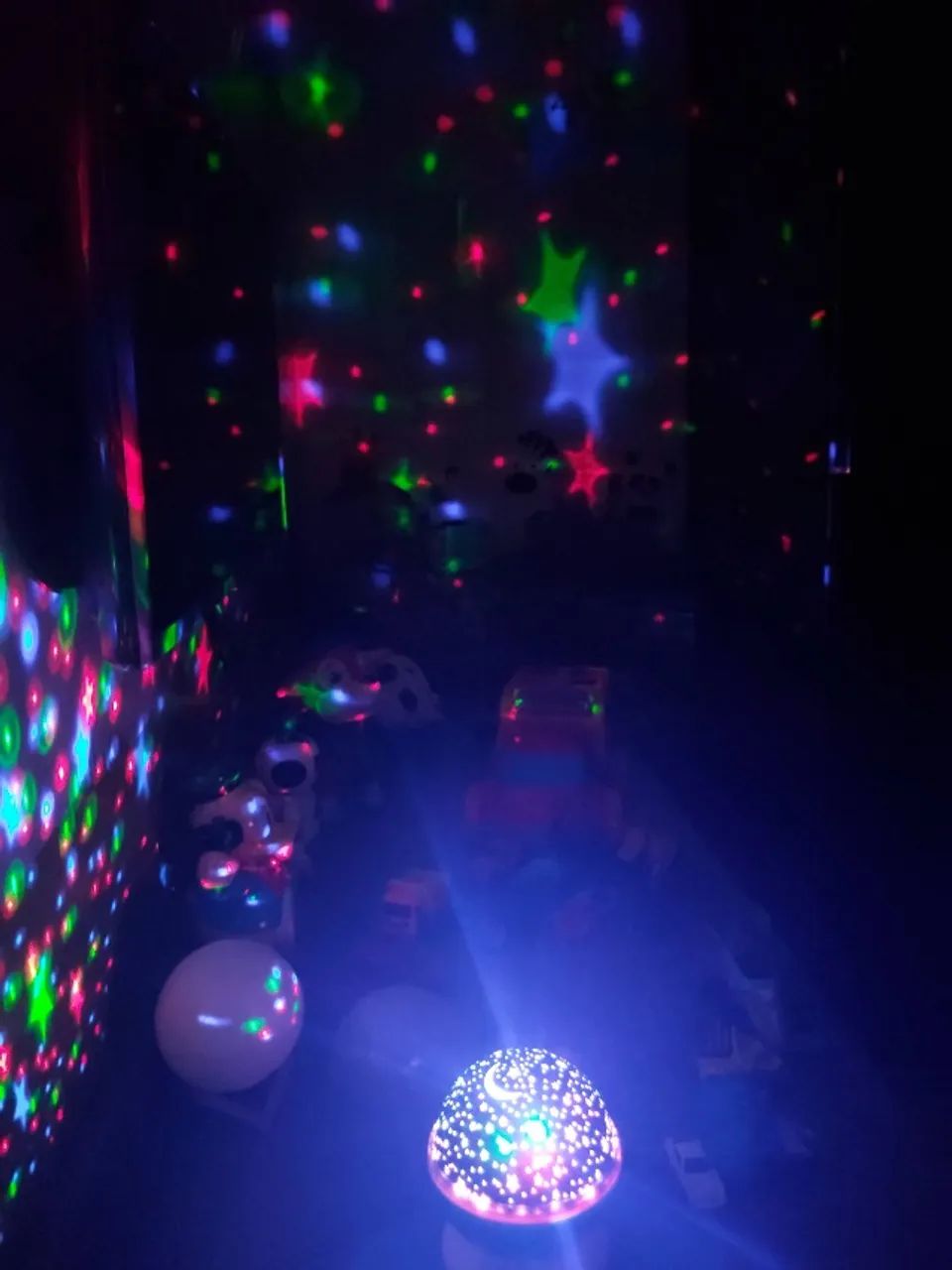 ABAJUR REFLETOR ESTRELA PARA QUARTO BASE AZUL  - Foto 5