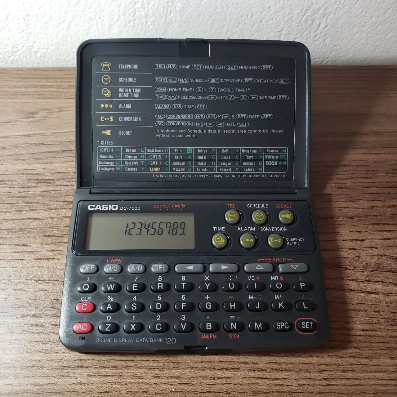 Agenda Eletrônica Vintage Casio Data Bank DC-7000 - Foto 3