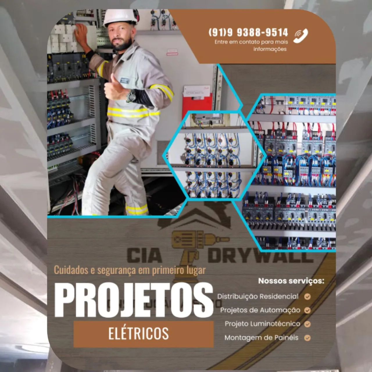 Serviços Elétricos residencial e industrial. 