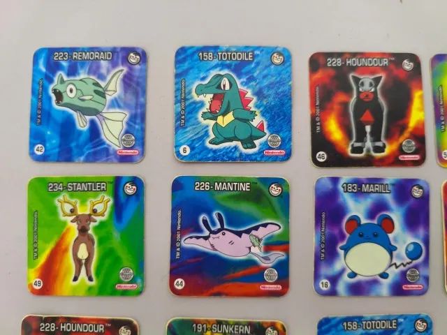 Tazo Jo-Ken-Pokemon Elma Chips 18 Unidadesç - Hobbies e coleções