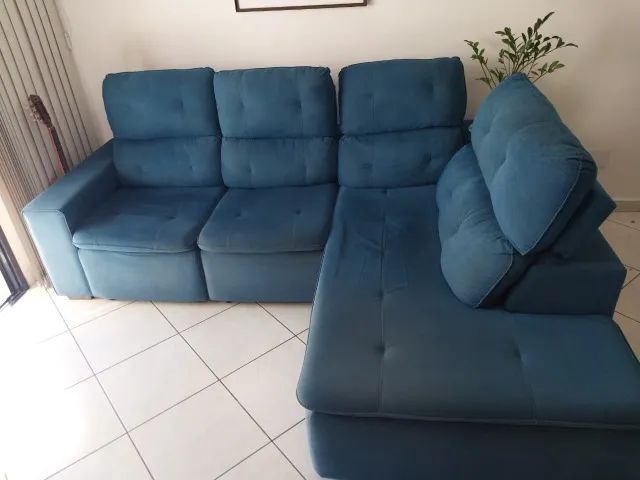 Sofa retratil e reclinavel com chaise - Foto 4