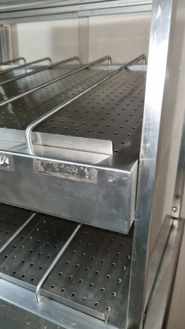  Estufa expositora de salgados em vidro e aço inox - Foto 4