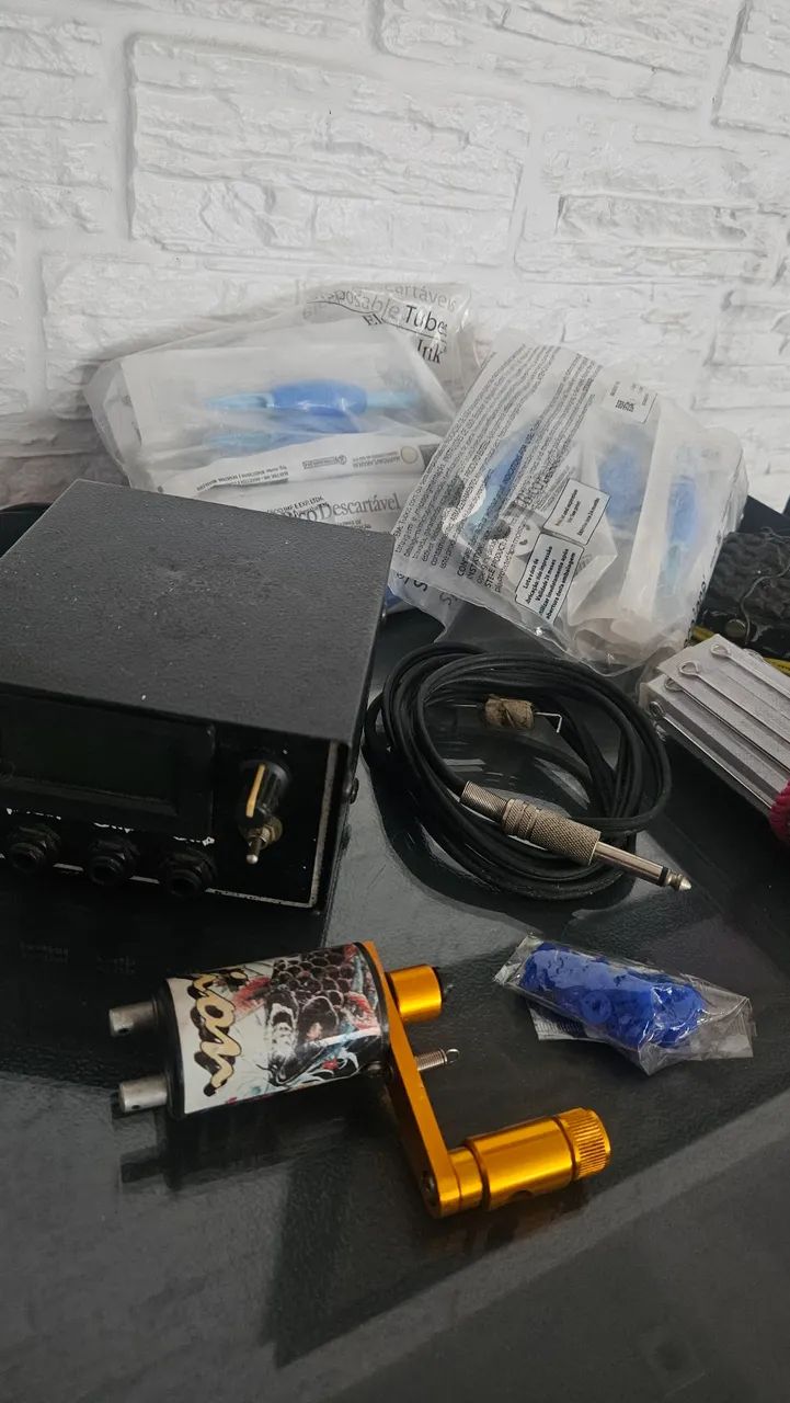 KIT DE EQUIPAMENTOS COMPLETO PARA TATUAGEM