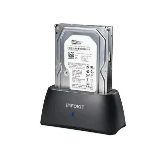 Dock Station Para Hd e Ssd Usb 3.0 Sata 2.5 e 3.5 Infokit - Foto 3