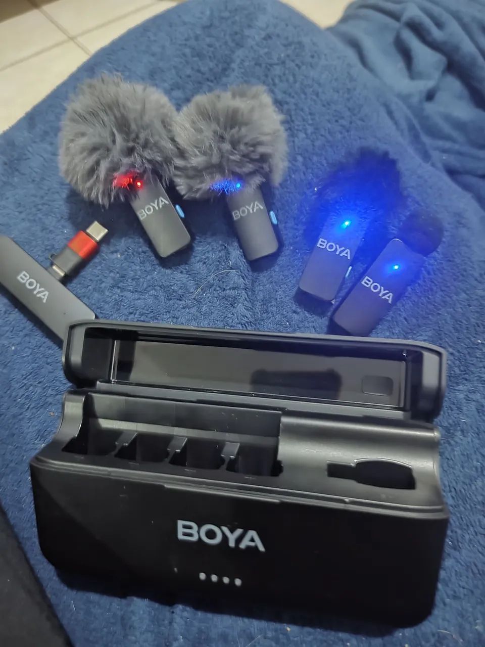 Microfone boya 4 lapelas  - Foto 4
