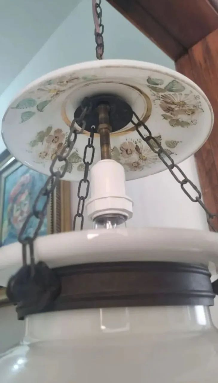 Lustre de Opalina Francesa - Foto 4