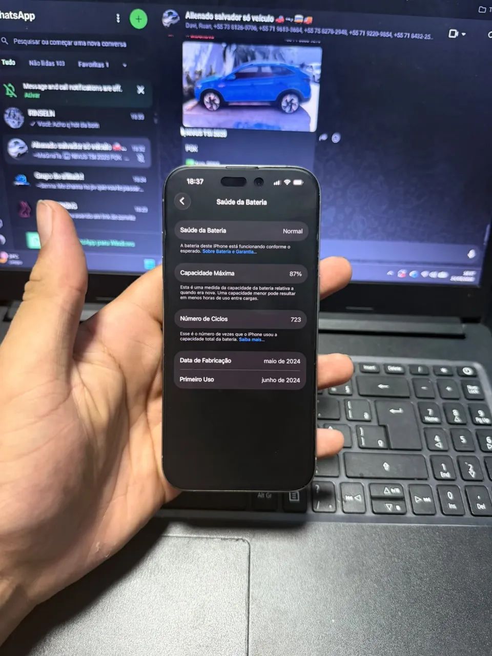 iPhone 15 pro 256gb - Foto 5