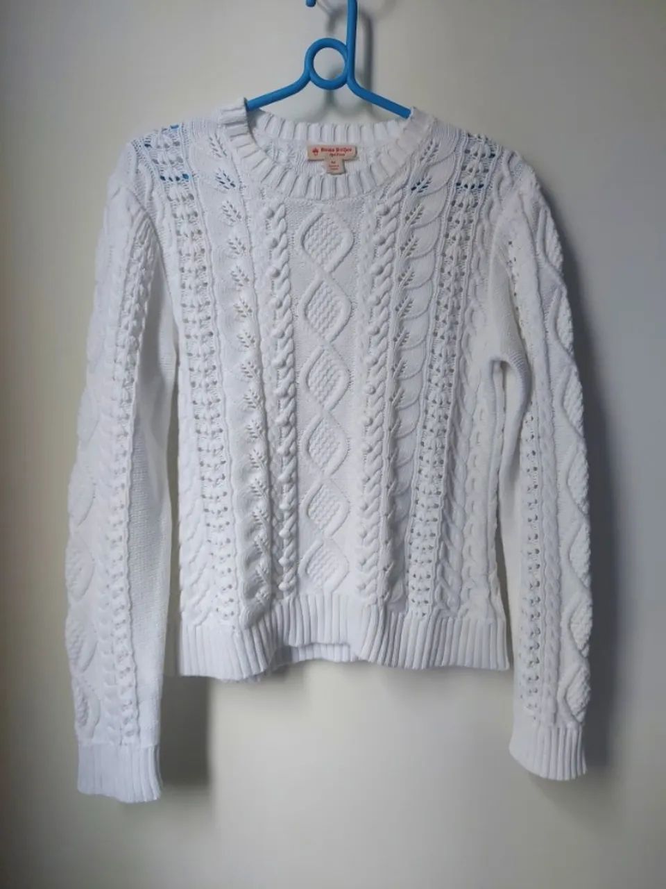 suéter brooks brothers branco tricot m