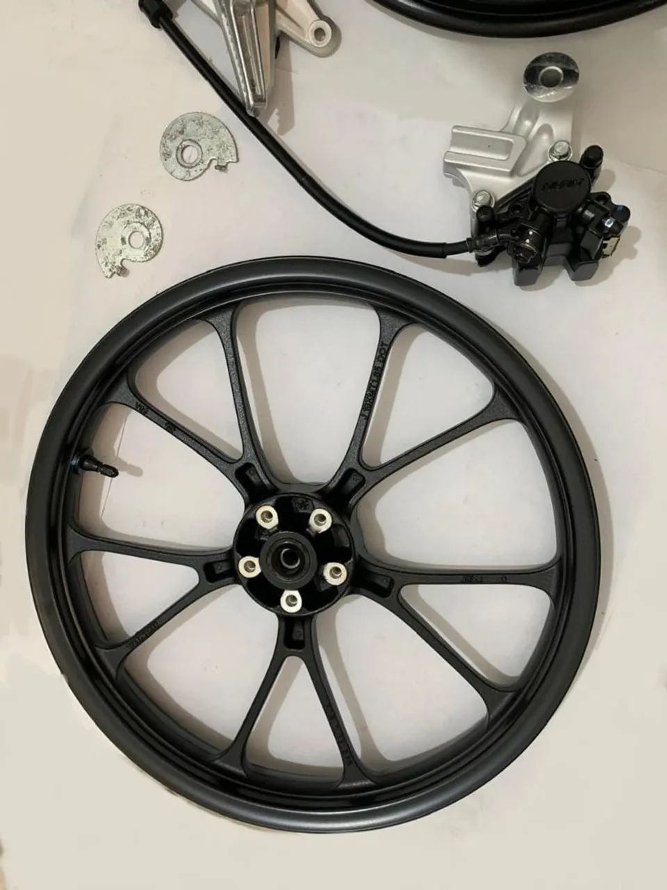Kit rodas + sistema de freio traseiro Titan 160 (2025-2026) ORIGINAL HONDA  - Foto 5