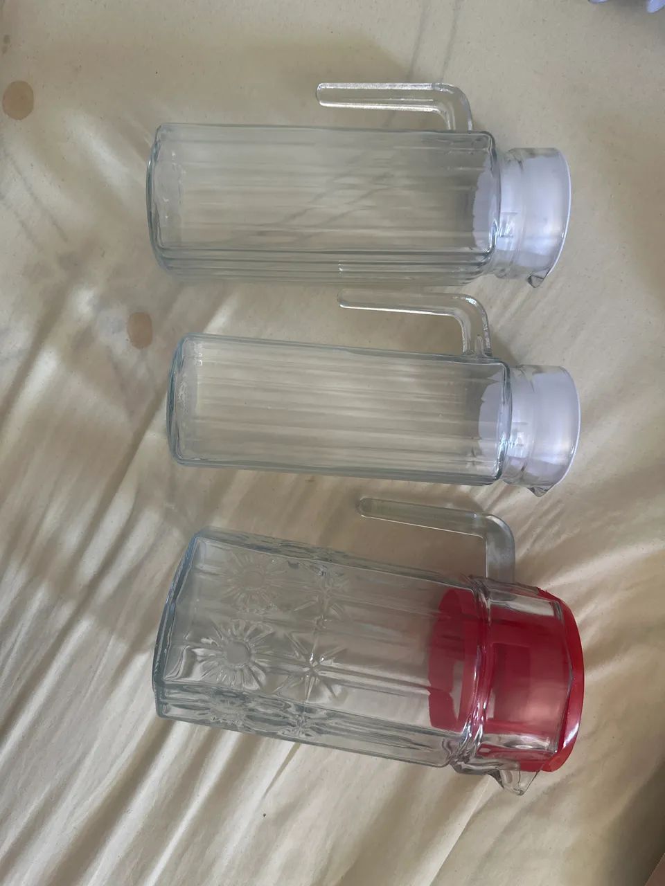 KIT 3 JARRA VIDRO