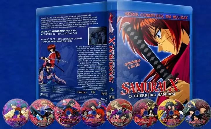 SAMURAI X (1996) BOX BLU-RAY COM LUVA E CARDS