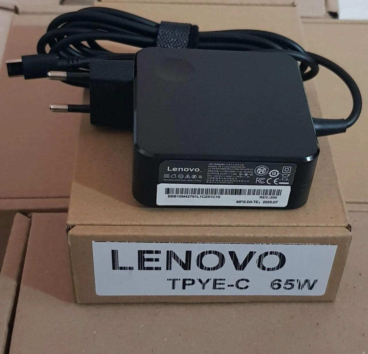 Fonte carregador Type-C  notebook Lenovo 