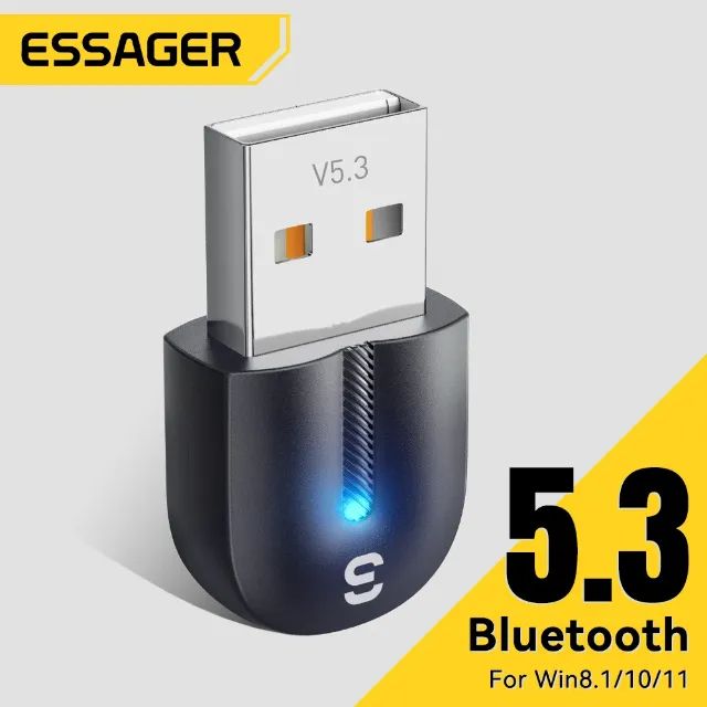 Adaptador Bluetooth 5.3 Essager Original Pc E Notebook Alta Velocidade