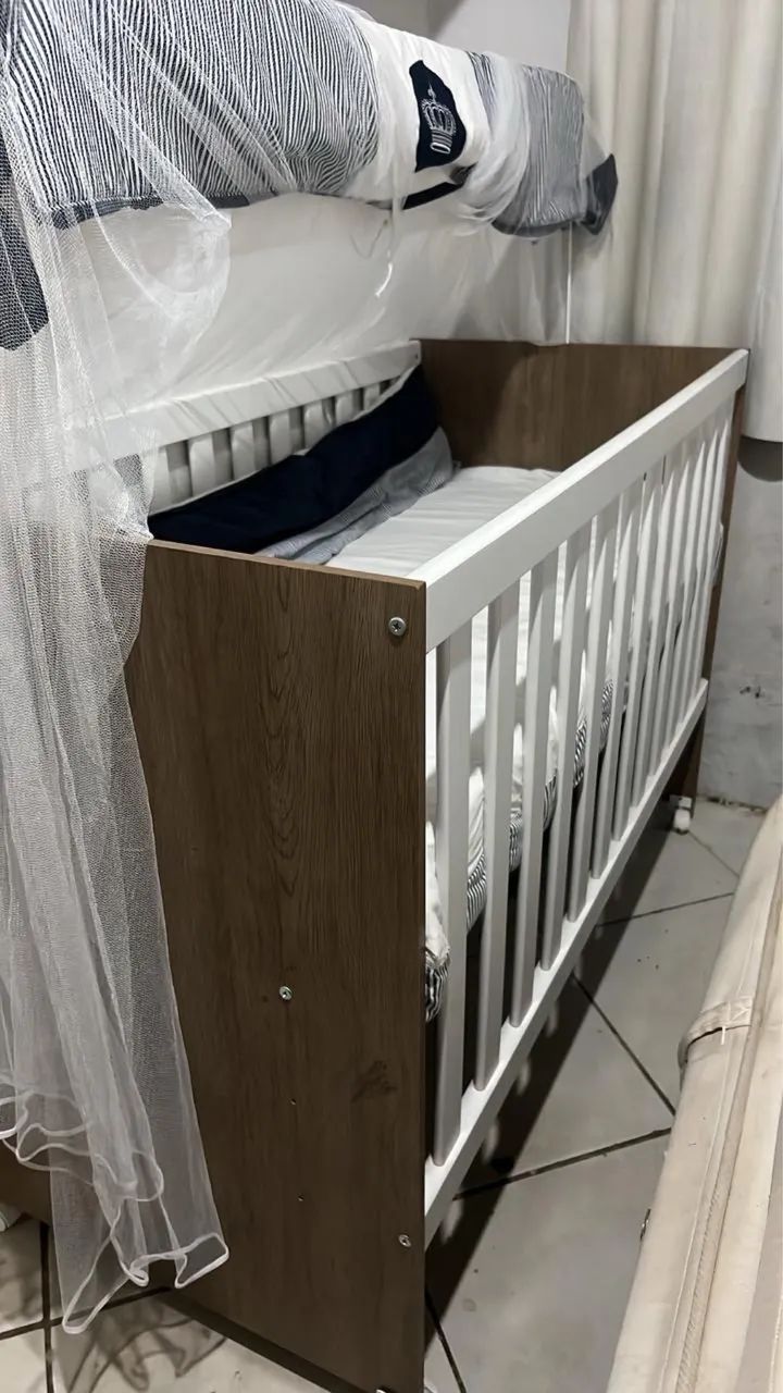 Berço com colchão - novo, nunca usados - Foto 3