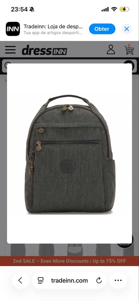 Mochila kipling importada Espanha