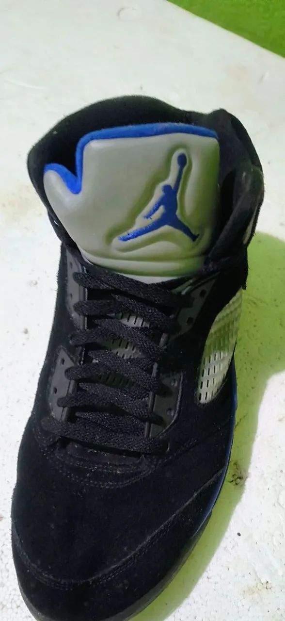 Air Jordan 5 Race BLUE,43/44 usado 2 vezes original - Foto 3